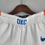 Short NBA Oklahoma City Thunder 22/23 Branco Masculino