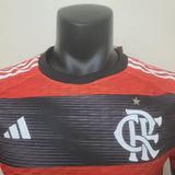 Camisa Flamengo I 23/24 Vermelha/Preta Jogador Masculina