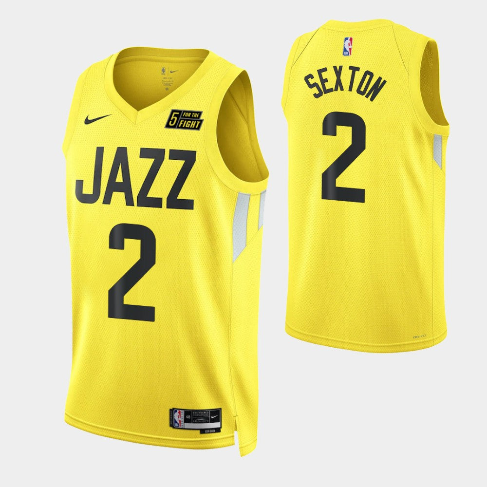 Regata Utah Jazz Swingman Icon Edition 22/23 Amarela Masculina