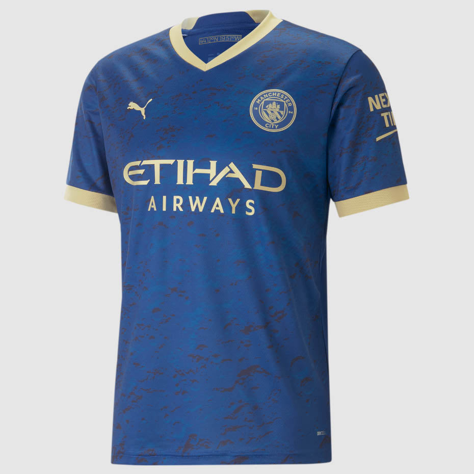 Camisa Manchester City Ano Novo Chinês 23/24 Azul Masculina