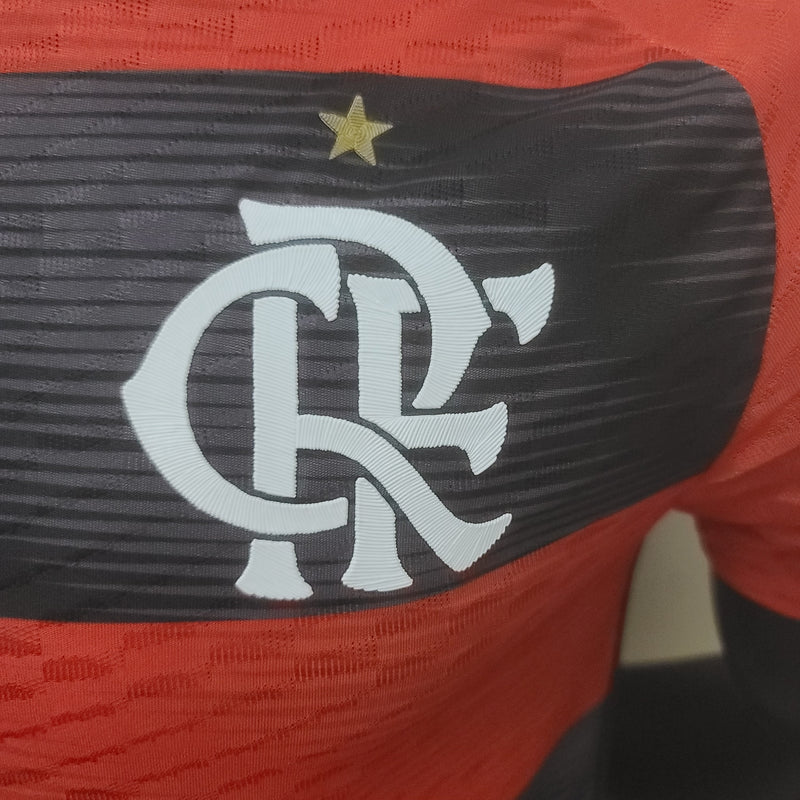 Camisa Flamengo I 23/24 Vermelha/Preta Jogador Masculina