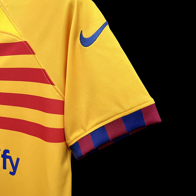 Camisa Barcelona IV 23/24 Amarela Masculina