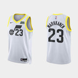 Regata Utah Jazz Swingman Association Edition 22/23 Branca Masculina