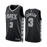 Regata San Antonio Spurs Swingman Statement Edition 22/23 Preta Masculina